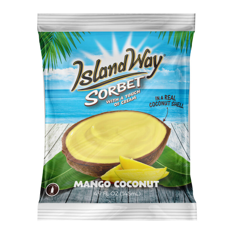 Visuel du packaging Mango Coconut Island Way – mangue en coque de coco